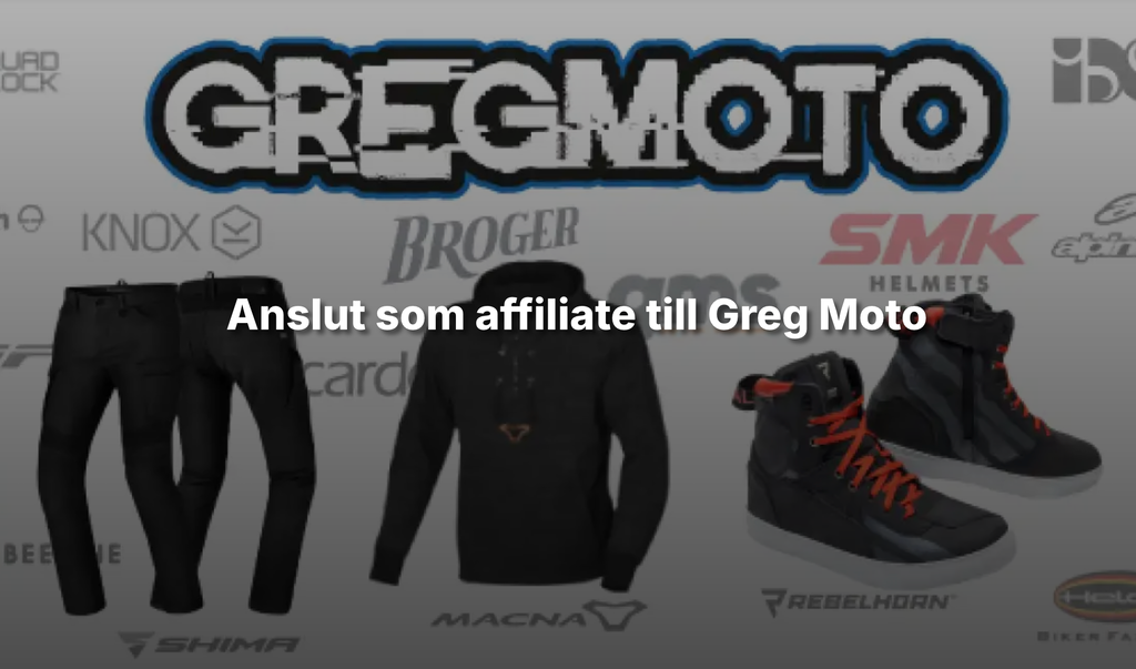 Connect to Greg Moto's affiliate site and start making money