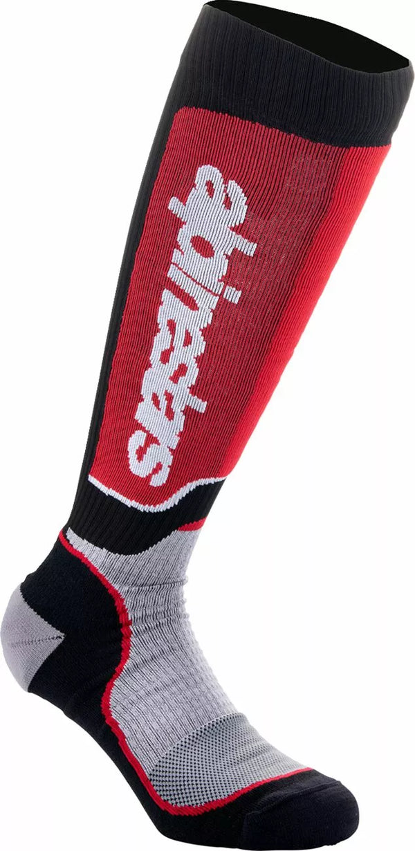 Alpinestars (MX) Sock MX Plus BLK/Red/Gy M 4702324-1215-M