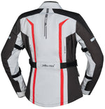 ixs lady têxtil mc-jacket evans-st 2.0 cinza /vermelho