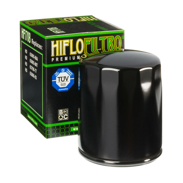 Filtro de óleo Hiflofiltro Black brilhante - HF170B HF170B