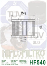 HIFLOFILTRO Oil Filter - HF540 HF540