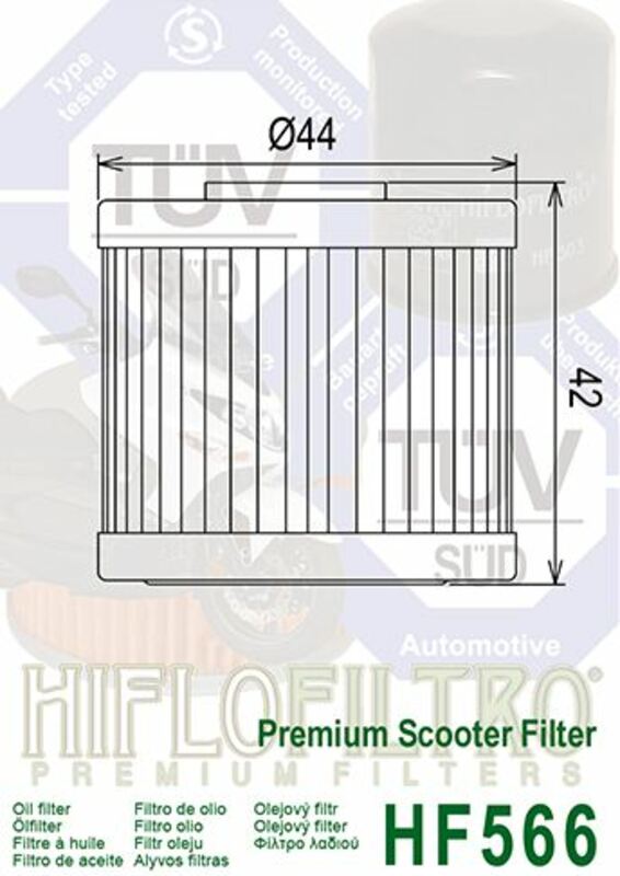 HIFLOFILTRO Oil Filter - HF566 HF566