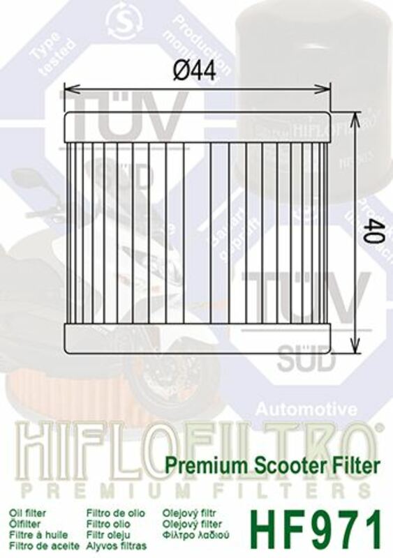 HIFLOFILTRO Oil Filter - HF971 HF971