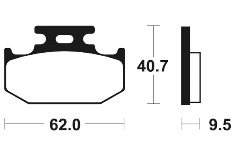 Tecnium Street Organic Brake Pachots - MA148 1022371