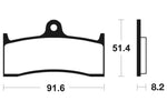 Tecnium Street Organic Brake Pachots - MA176 1022394