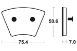 Tecnium Street Organic Brake Pachots - MA179 1022396