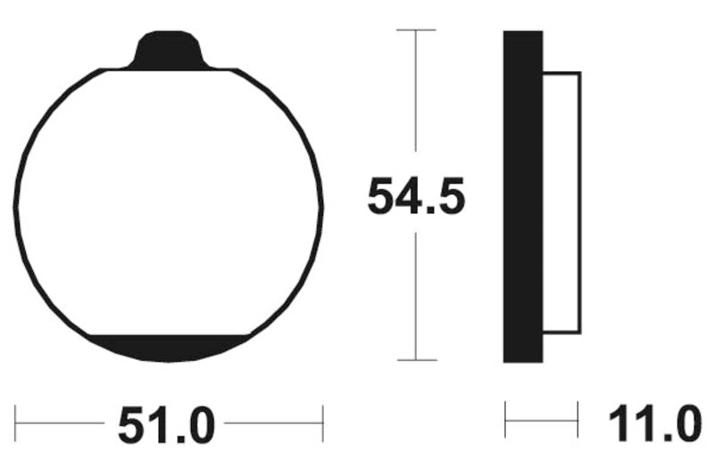 Tecnium Street Organic Brake Pads - MA30 1022470