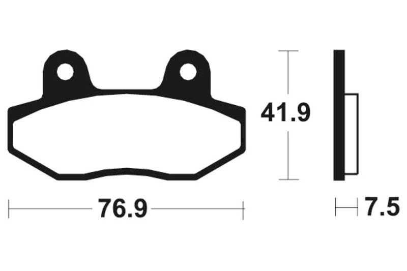 Tecnium Street Organic Brake Pads - MA314 1022475