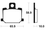 Tecnium Street Organic Brake Pads - MA35 1022488