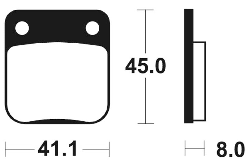 Tecnium Street Organic Brake Pads - MA36 1022492