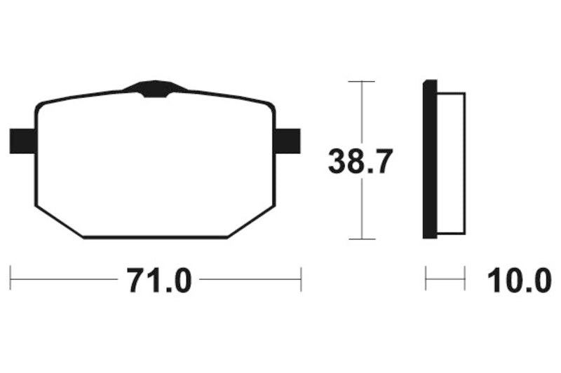 Tecnium Street Organic Brake Pads - MA96 1022566