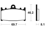 Tecnium Racing Sinterned Metal Carbon Breai Pachots - MCR131 1022573