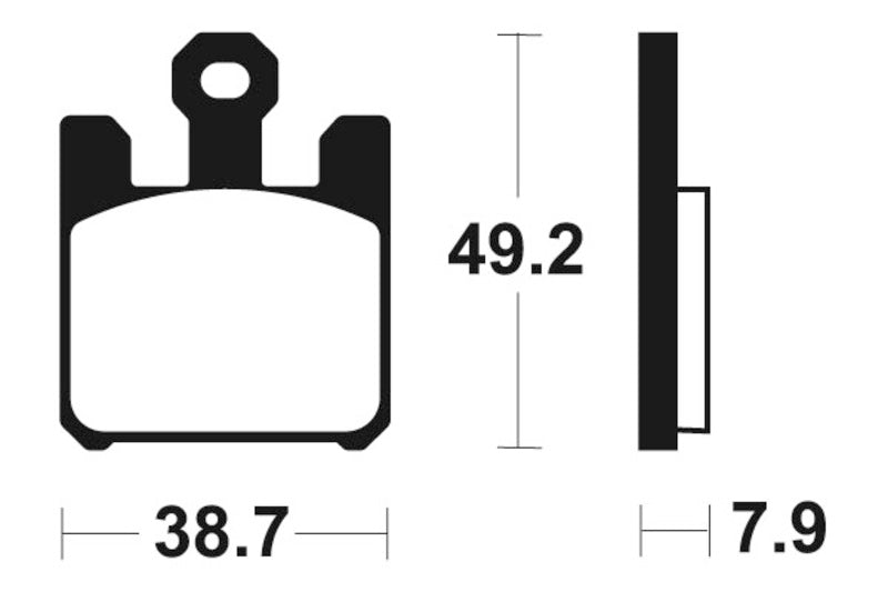 Tecnium Racing Sinterned Metal Carbon Brake Pachots - MCR288 1022590