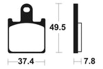 Tecnium Racing Sinterned Metal Carbon Breai Pachots - MCR338 1022594