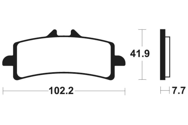 Tecnium Racing Sinterned Metal Carbon Brake Pachots - MCR341 1022596