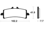 Tecnium Racing Sinterned Metal Carbon Brake Pachots - MCR341 1022596