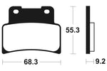 Tecnium Racing Sinterned Metal Carbon Breai Pachots - MCR344 1022598