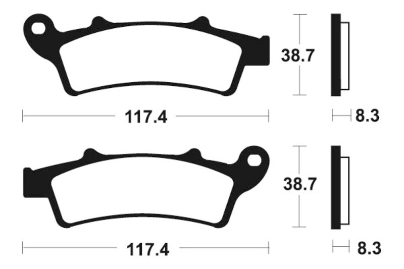 Tecnium Scooter Organic Brake Pachots - ME261 1022658