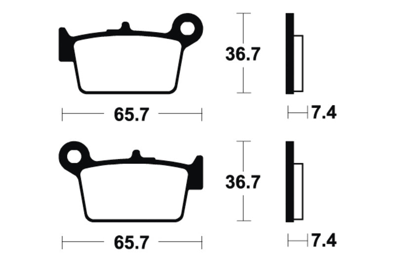 Tecnium Scooter Organic Brake Pachots - ME361 1022687