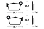 Tecnium Scooter Organic Brake Pachots - ME361 1022687