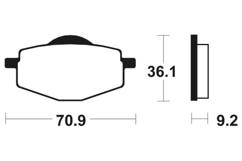 Tecnium Scooter Organic Brake Pachots - ME75 1022711