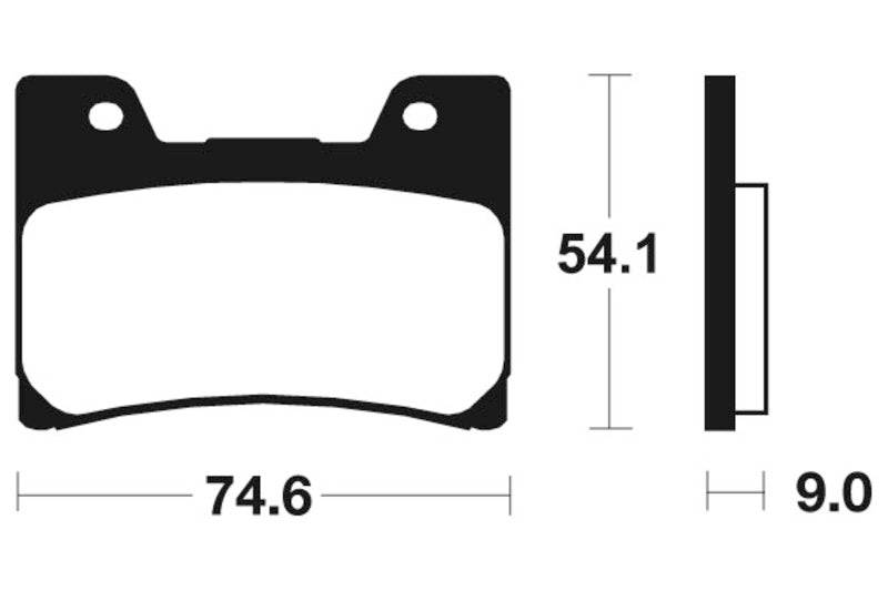 Tecnium Street Performance Sinterned Metal Brake Pachots - MF145 1022730