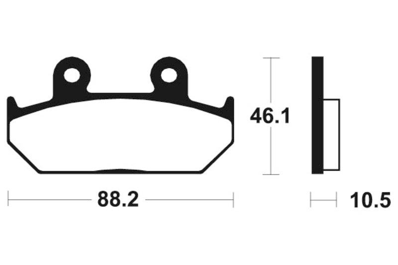 Tecnium Street Performance Sinterned Metal Brake Pachots - MF147 1022731