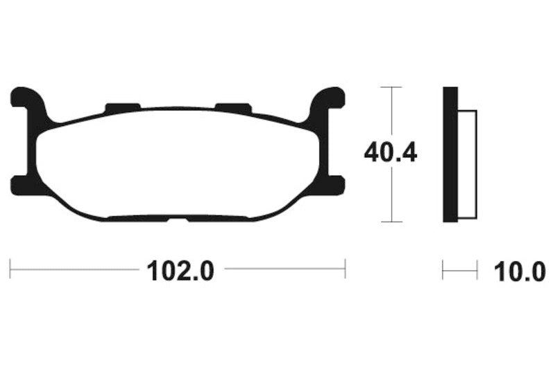 Tecnium Street Performance Sinterned Metal Brake Pachots - MF163 1022734