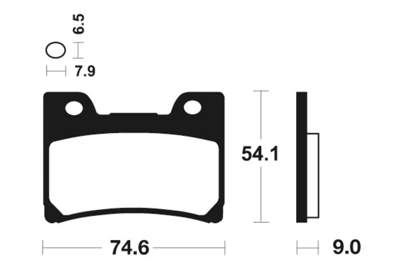 Tecnium Street Performance Sinterned Metal Brake Pachots - MF165 1022735