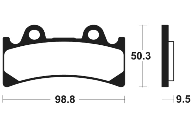 Tecnium Street Performance Sinterned Metal Brake Pachots - MF183 1022741