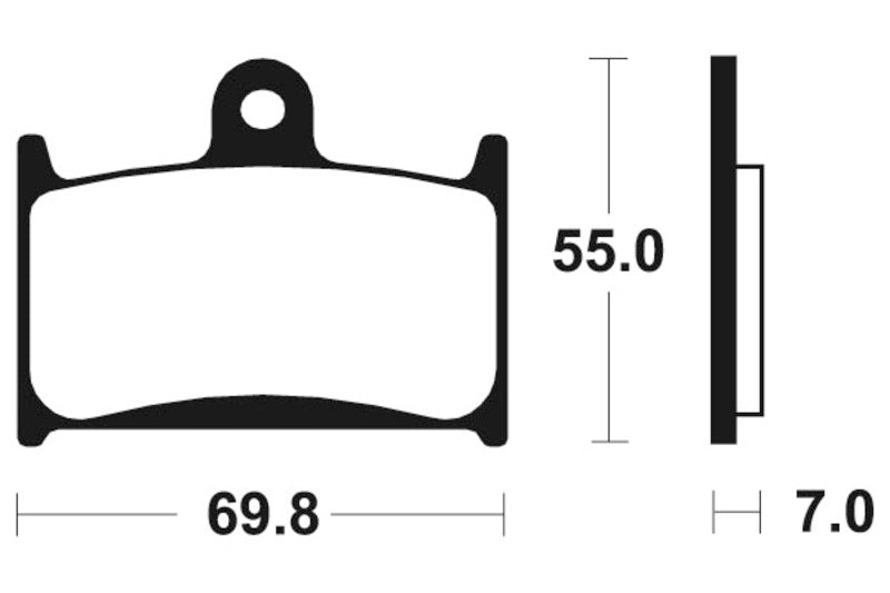 Tecnium Street Performance Sinterned Metal Brake Pachots - MF214 1022751