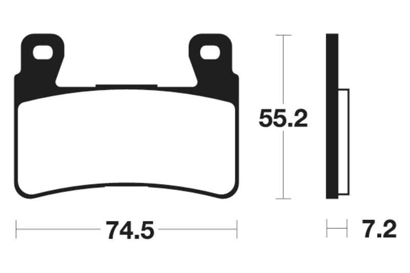 Tecnium Street Performance Sinterned Metal Brake Pachots - MF234 1022756