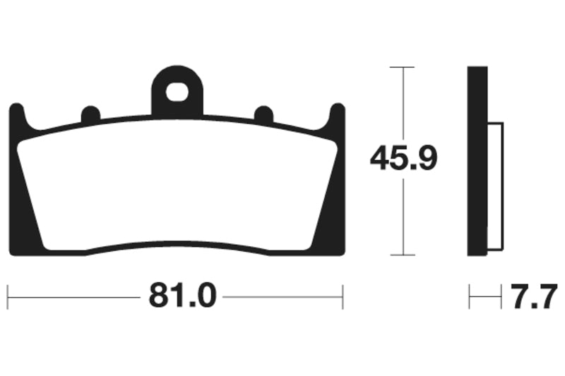 Tecnium Street Performance Sinterned Metal Brake Pachots - MF243 1022759