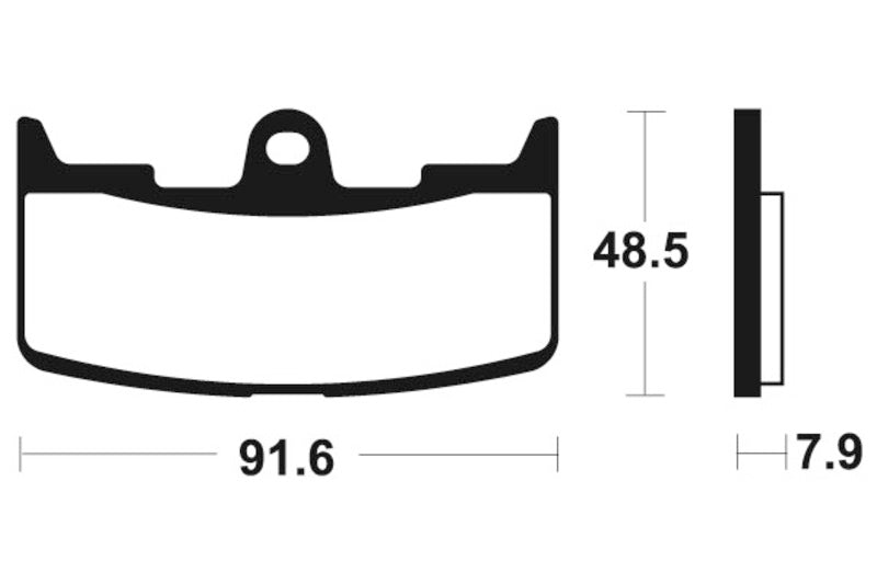 Tecnium Street Performance Sinterned Metal Brake Pachots - MF295 1022765