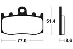 Tecnium Street Performance Sinterned Metal Brake Pachots - MF296 1022766