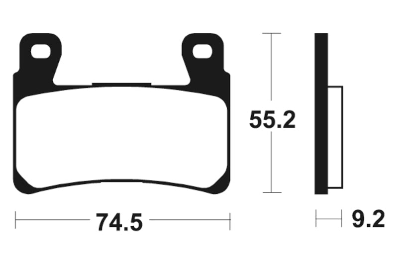 Tecnium Street Performance Sinterned Metal Brake Pachots - MF360 1022783