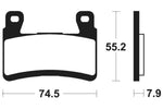 Tecnium Street Performance Sinterned Metal Brake Pachots - MF394 1022788