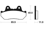 Tecnium Street Performance Sinterned Metal Brake Pachots - MF42 1022791