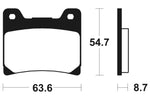 Tecnium Street Performance Sinterned Metal Brake Pachots - MF55 1022799