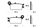 Tecnium MX/ATV Sinterned Metal Breai Pachots - MO129 1022841