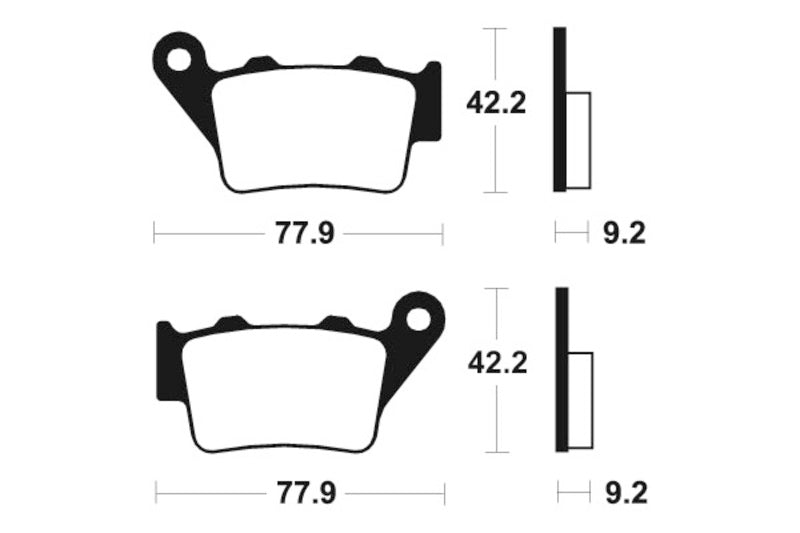 Tecnium MX/ATV Sinterned Metal Breai Pachots - MO175 1022851