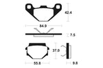 Tecnium MX/ATV Sinterned Metal Breai Pachots - MO192 1022853