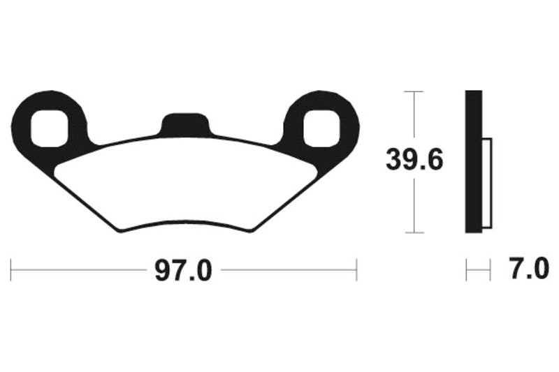 Tecnium MX/ATV Sinterned Metal Breai Pachots - MO216 1022857