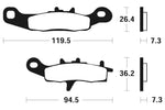 Tecnium MX/ATV Sinterned Metal Breai Pachots - MO226 1022860