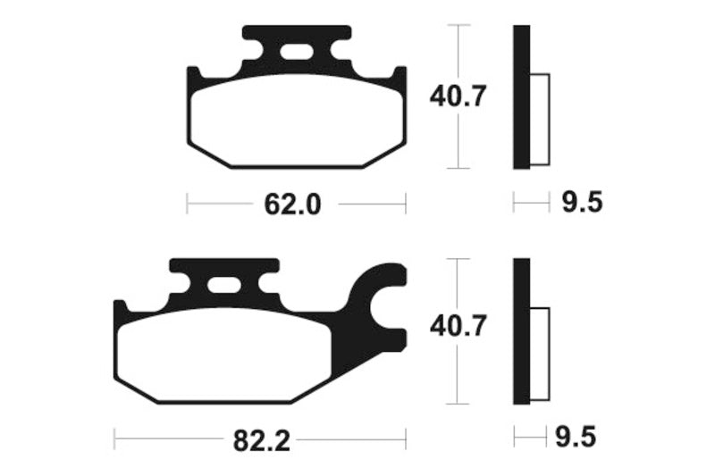 Tecnium MX/ATV Sinterned Metal Breai Pachots - MO254 1022863