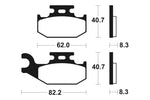 Tecnium MX/ATV Sintered Metal Brake Pads - Mo336 1022887