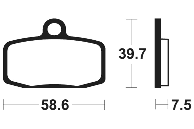 Tecnium MX/ATV Sintered Metal Brake Pads - MO385 1022900