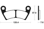 Tecnium MX/ATV Sinterned Metal Breai Pachots - MO397 1022901