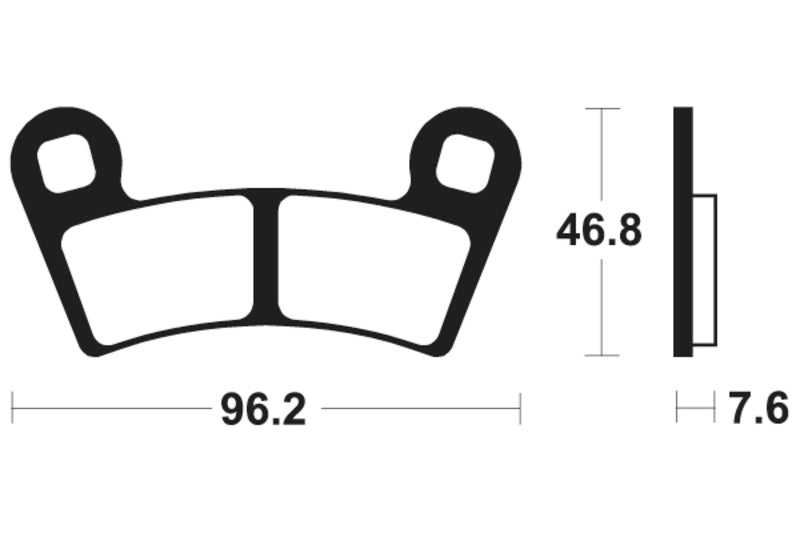 Tecnium MX/ATV Sinterned Metal Breai Pachots - MO398 1022902