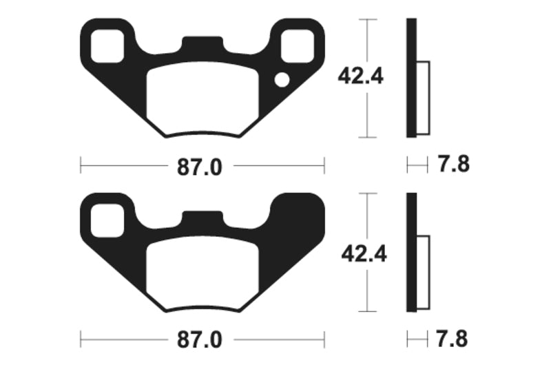 Tecnium MX/ATV Sinterned Metal Breai Pachots - MO405 1022904